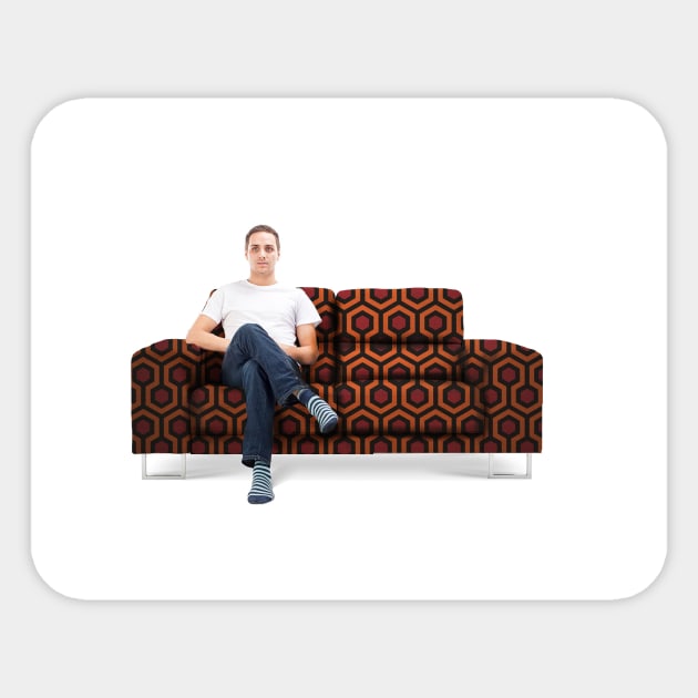 Overlook Couch Sticker by Nicky Draven